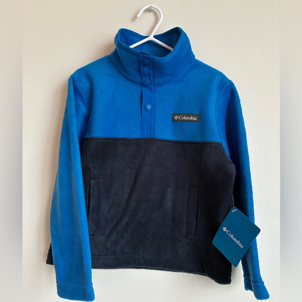 Columbia Kids' Blue and Black Fleece Pullover Size XXS